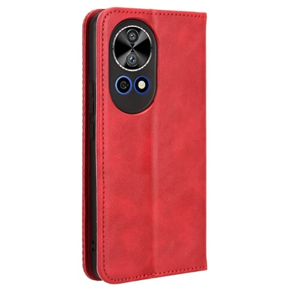 Bofink Vintage Huawei Nova 12 nahkakotelo - Punainen Red