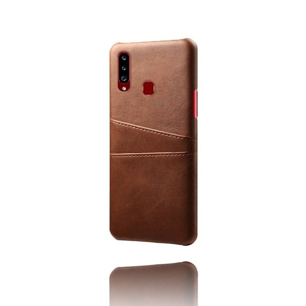 Dual Card case - Samsung Galaxy A20s - Brun Brown