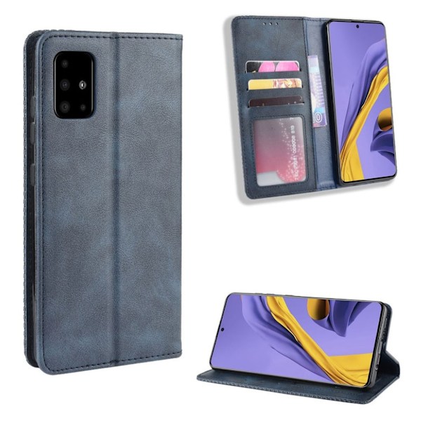 Bofink Vintage Samsung Galaxy A71 leather case - Blue Blue
