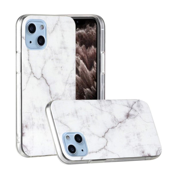 Marble design iPhone 13 cover - Klassisk Hvid White