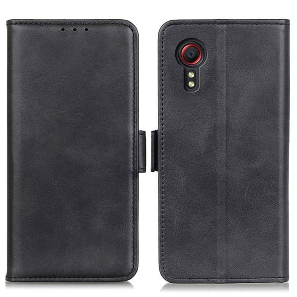 Samsung Galaxy Xcover 7 læderetui med pung - Sort Black