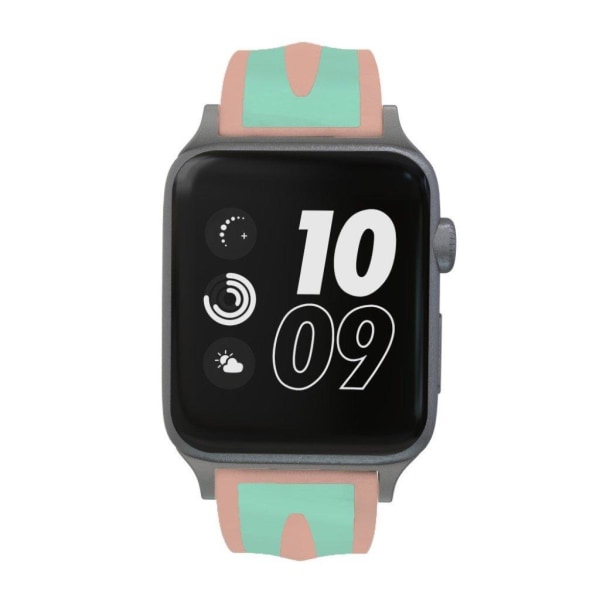 Apple Watch Series 4 40mm dual stripes silicone watch band - Cya Green