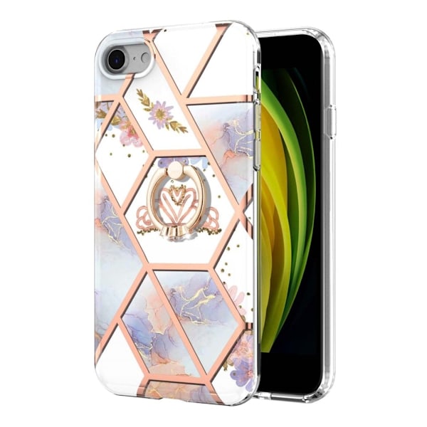 Marble design iPhone SE (2022) / iPhone SE 2020 / iPhone 7 cover - Krone White