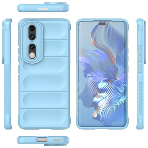 Blødt grebsformet cover til Honor 90 Pro - Blå Blue