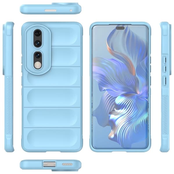 Mjukt greppformat Honor 90 Pro skal - Blå Blå