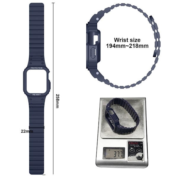 Apple Watch Ultra silikonerem med cover - Grøn Green