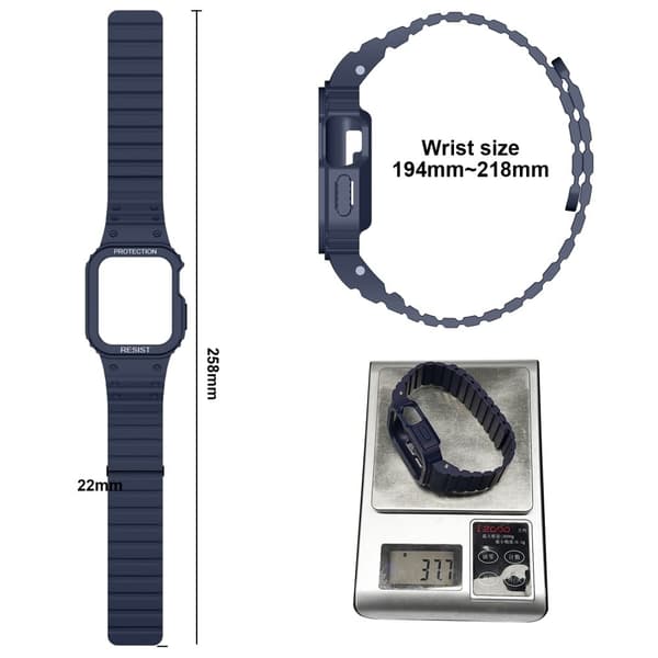 Apple Watch Ultra silikonihihna ja suojus - Vihreä Green