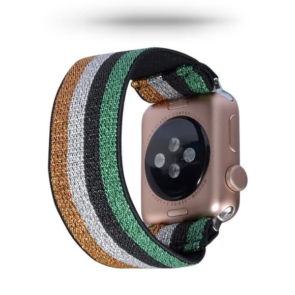 Apple Watch Series 5 / 4 44mm nylon-urrem - Fire Farver Multicolor