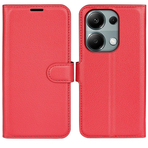Classic Xiaomi Redmi Note 13 Pro 4G flip etui - Rød Red
