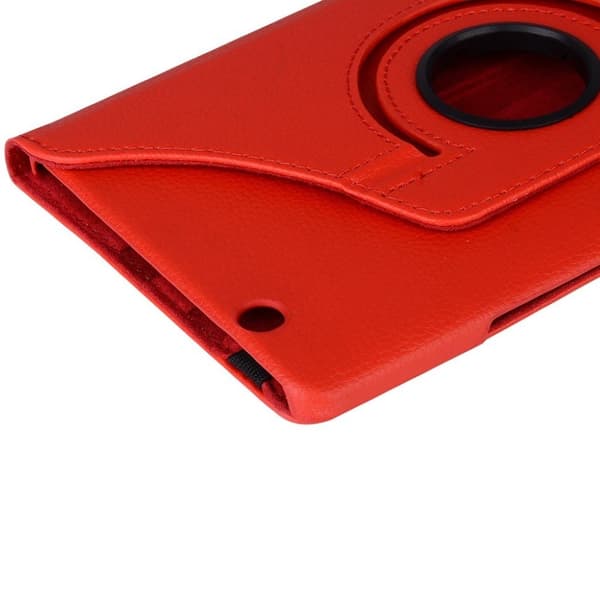 Huawei MediaPad M3 8.4 Litsi Pintainen Nahkakotelo - Punainen Red