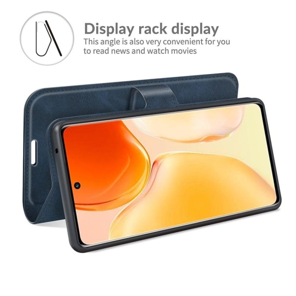 Lompakko Nahkakotelo For Vivo X70 Pro - Sininen Blue