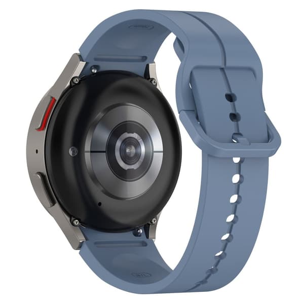 20mm silikone rille rem til Samsung Galaxy Watch 6 / 5 / 4 / 3 (41mm) - Blå Blue
