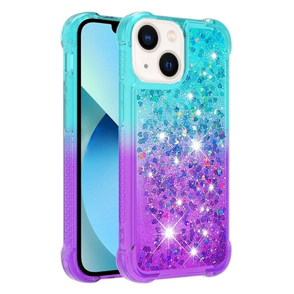 Princess iPhone 14 Deksel - Himmelblå / Lilla Multicolor