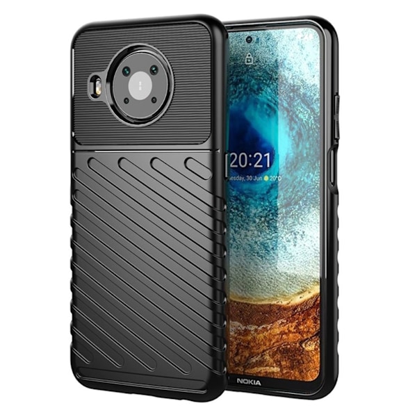Thunder Nokia X10 / X20 Suojakotelo - Musta Black