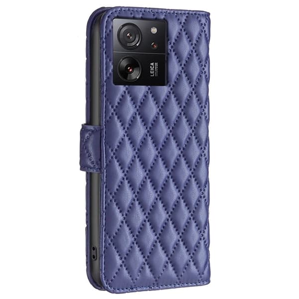 Rhombus mat flip etui - Blå Blue