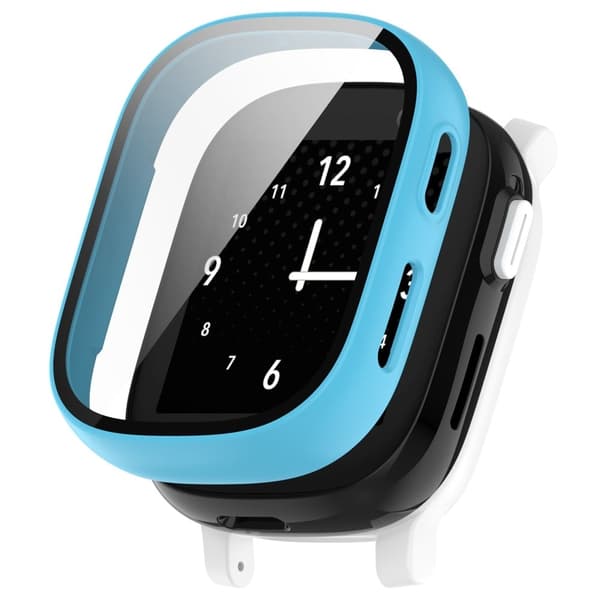 Hard Bump Resistant Cover for Xplora X6 Play Watch Case with Tempered Glass Screen Protector - Blue Blå