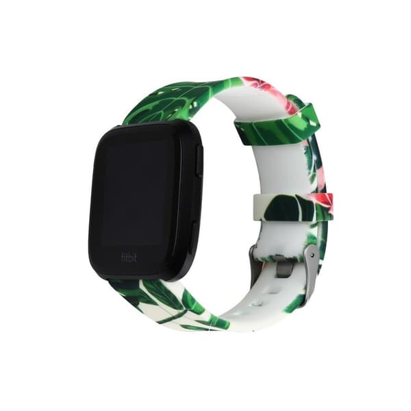 Fitbit Versa klockarmband silikon blommönster - Stil E multifärg