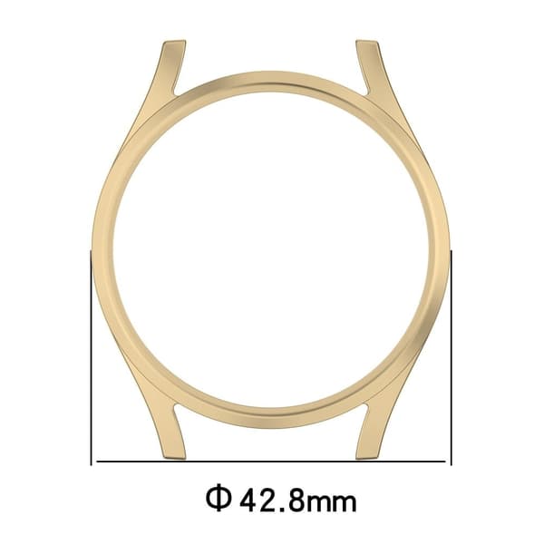 Samsung Galaxy Watch7 40mm Anti-Drop Stöttålig Klockfodral Ihålig Skyddsram - Stjärnljus Vit
