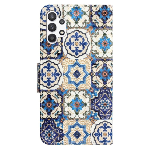 Wonderland Samsung Galaxy M32 5G / Samsung Galaxy A32 flip etui - Retro Totem Multicolor