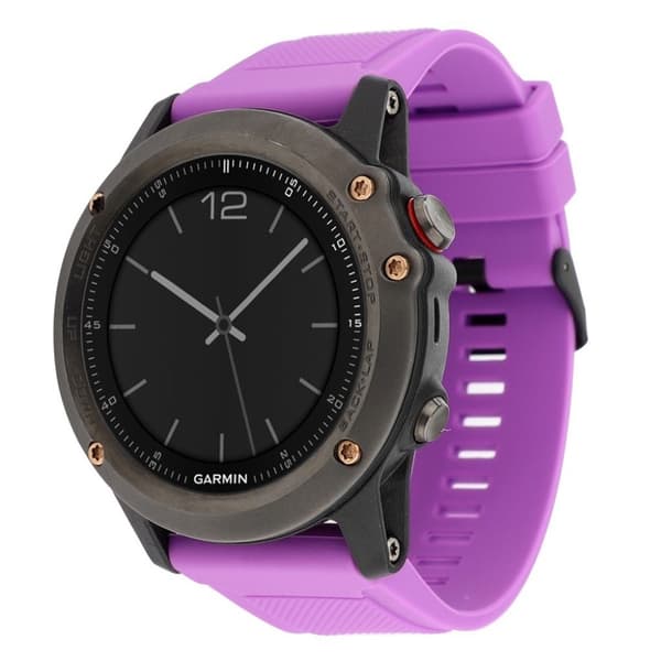 Garmin Fenix 3 / 3 HR / 5X silikone urrem - Lilla Purple