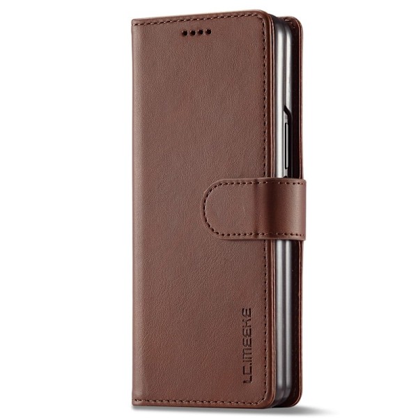 LC.Imeeke läder Samsung Galaxy Z Fold4 fodral - Brun Brun
