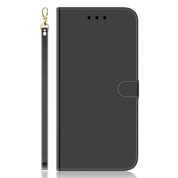 Mirror iPhone 14 Pro Max flip case - Musta Black