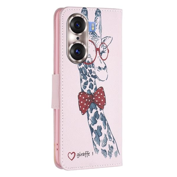Wonderland Honor 60 Pro flip-etui - Sjiraff Pink