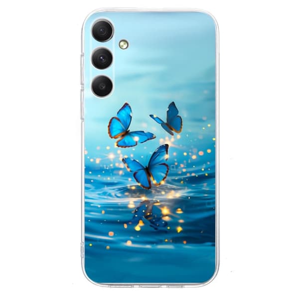 Vibe Samsung Galaxy A54 skal - Blå Fjäril Blå