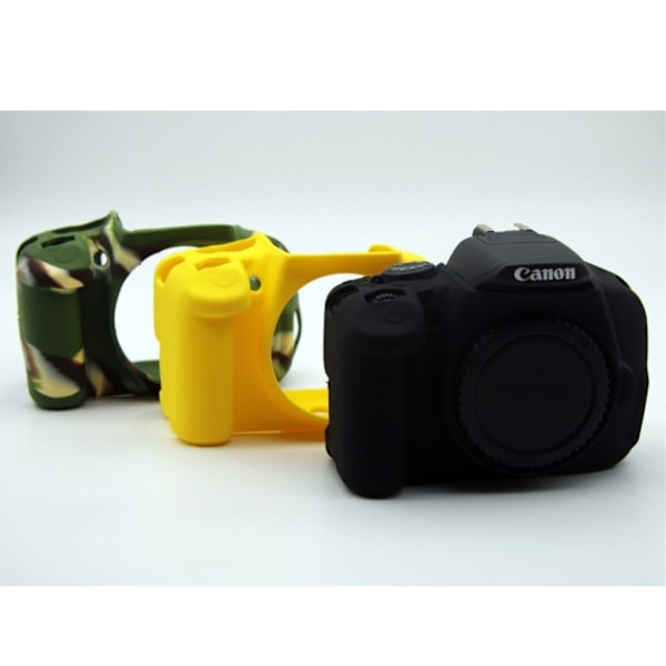 Canon EOS 600D/650D/700D blød silikone beskyttende etui - Sort Black