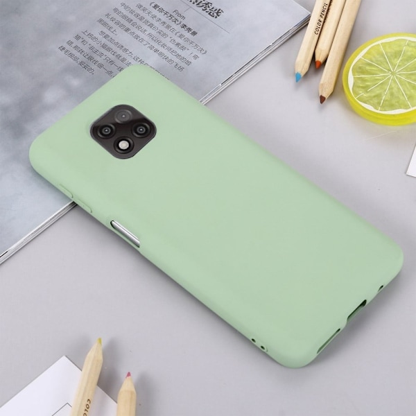 Matt Motorola Moto G Power (2021) skal av flytande silikon - Grön Grön