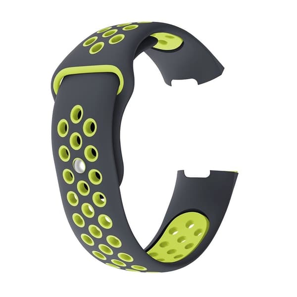 Fitbit Charge 3 tvåfärgad silikonrem - Grön Storlek: L Grön