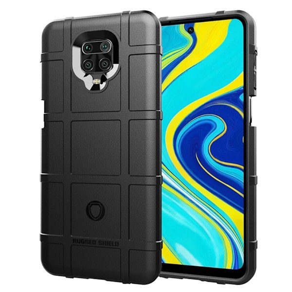 Rugged Shield Xiaomi Redmi Note 9S skal - Svart Svart