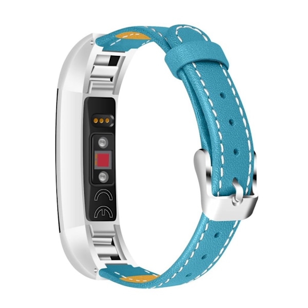Fitbit Alta erstatningsarmbånd i læder - Blå Blue