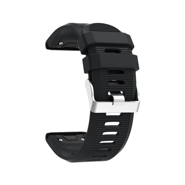 Garmin Fenix 5X Plus silikoninen ranneke - Musta Black