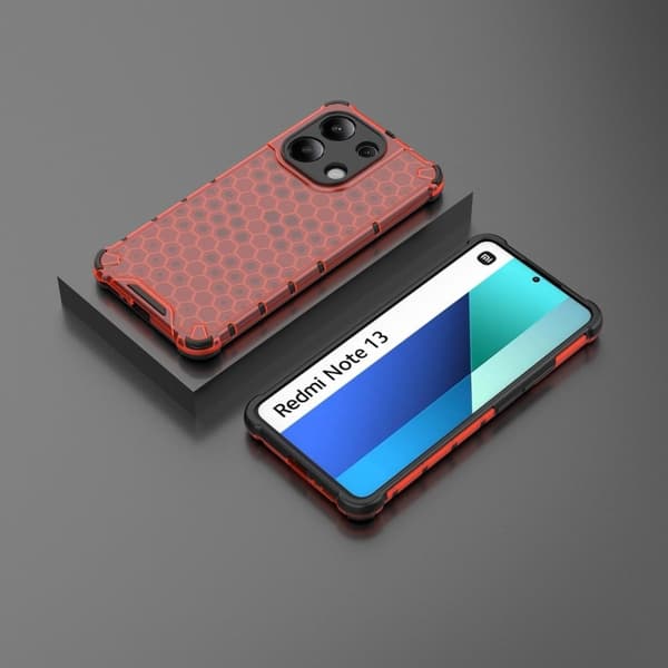 Bofink Honeycomb Xiaomi Redmi Note 13 5G  kotelot - Punainen Red