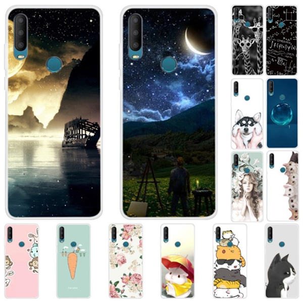 Deco Alcatel 1S (2020) skal - Vattendroppe Blå