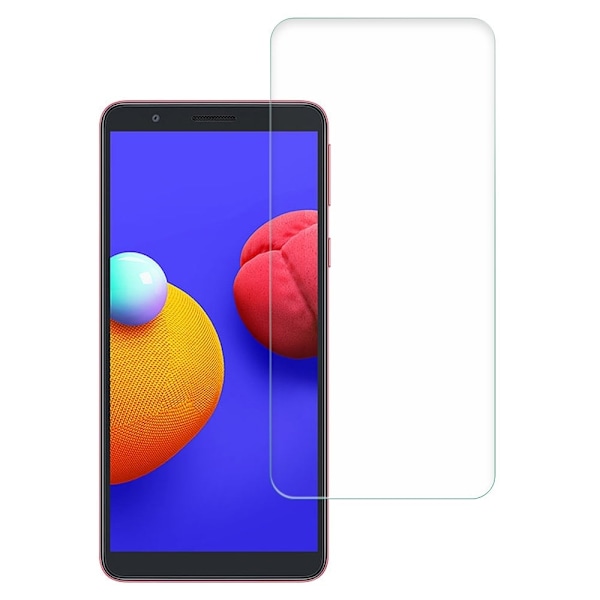 AMORUS arch edge skærmbeskytter i hærdet glas til Samsung Galaxy A01 Core Transparent