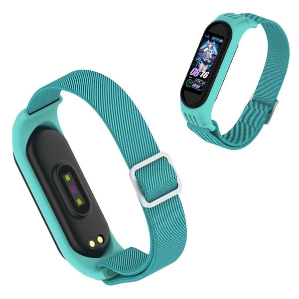 Xiaomi Mi Smart Band 6 / 5 nylonklokkebånd - Blå Blue
