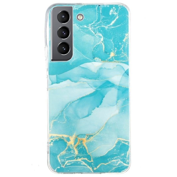 Marble Samsung Galaxy S22 Etui - Grønn Green