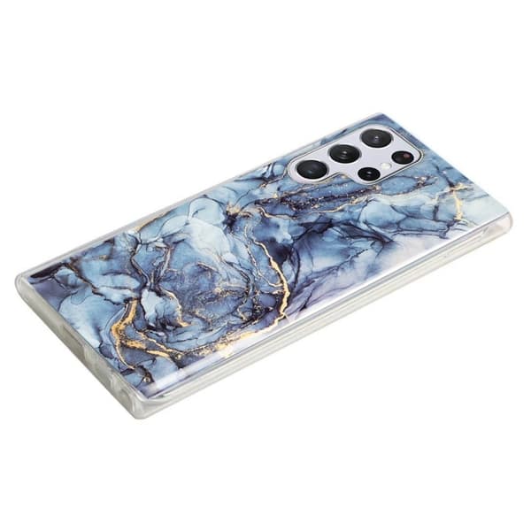 Marble Samsung Galaxy S23 Ultra Suojakotelo - Harmaa Silver grey