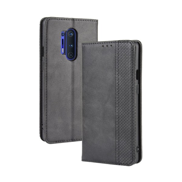 Bofink Vintage läder OnePlus 8 Pro fodral - Svart Svart