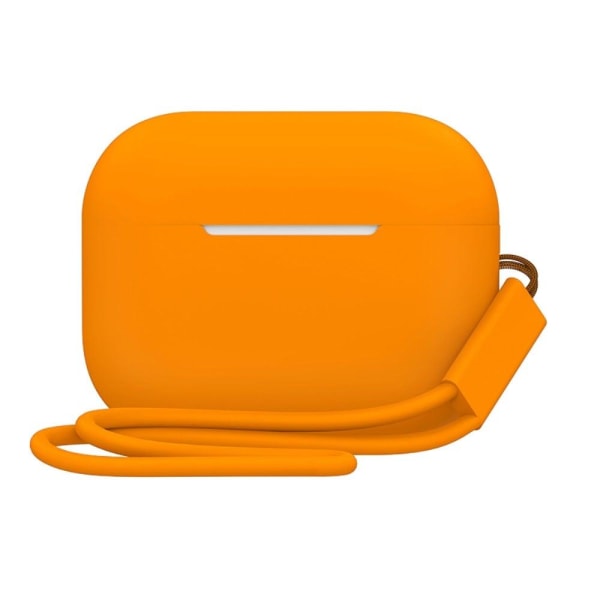 2.0mm AirPods Pro 2 silicone case with strap - Orange Orange