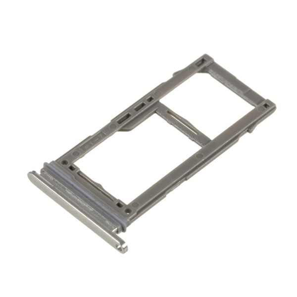 Samsung Galaxy S10 Plus OEM Sim / MicroSD-korthållare - Silver Silvergrå