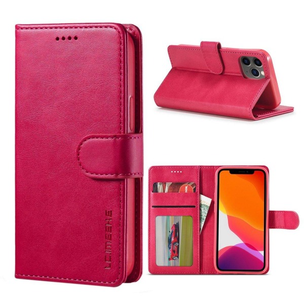 LC.IMEEKE iPhone 12 Pro / iPhone 12 flip case - Punainen Red