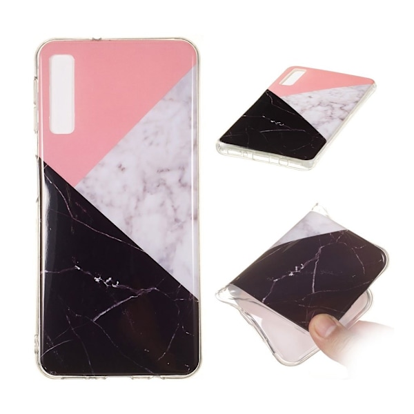 Marmormotiv Samsung Galaxy A7 (2018) skal - Stil O multifärg