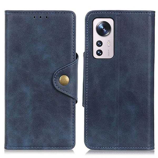 Alpha Xiaomi 12 Lite nahkainen läppäkotelo - Sininen Blue