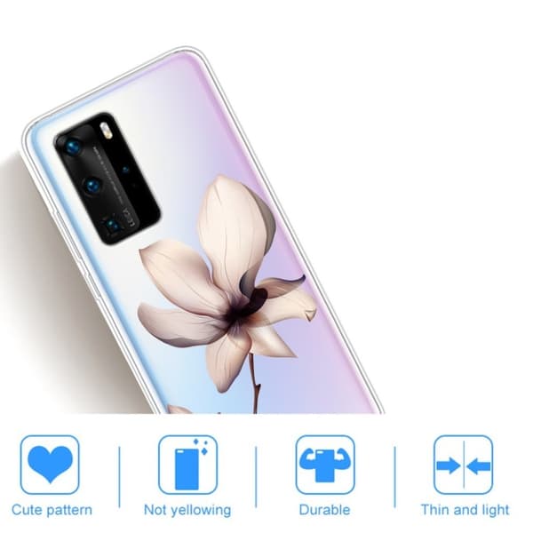 Deco Huawei P40 Pro Cover - Livlig Blomst Multicolor