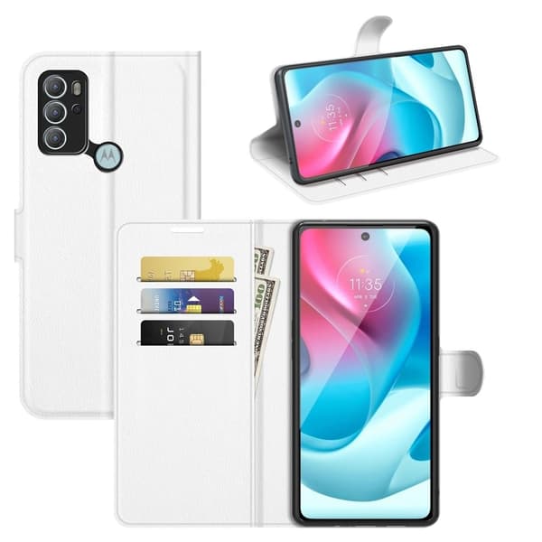 Classic Motorola Moto G60s Flippetui - Hvit White