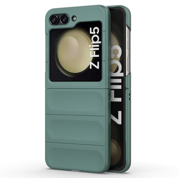 Blødt grebsformet Samsung Galaxy Z Flip5 cover - Grøn Green