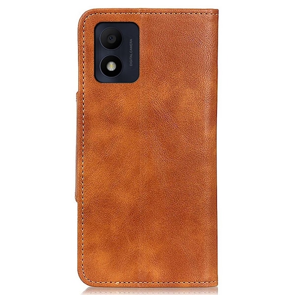 Alpha Alcatel 1B (2022) læder flip etui - Brun Brown